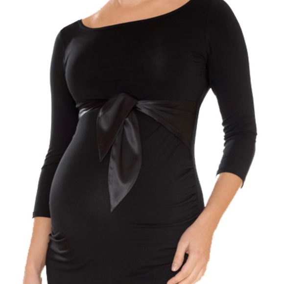 9Fashion Dacja Maternity Dress Black Size S/M - Picture 1 of 5